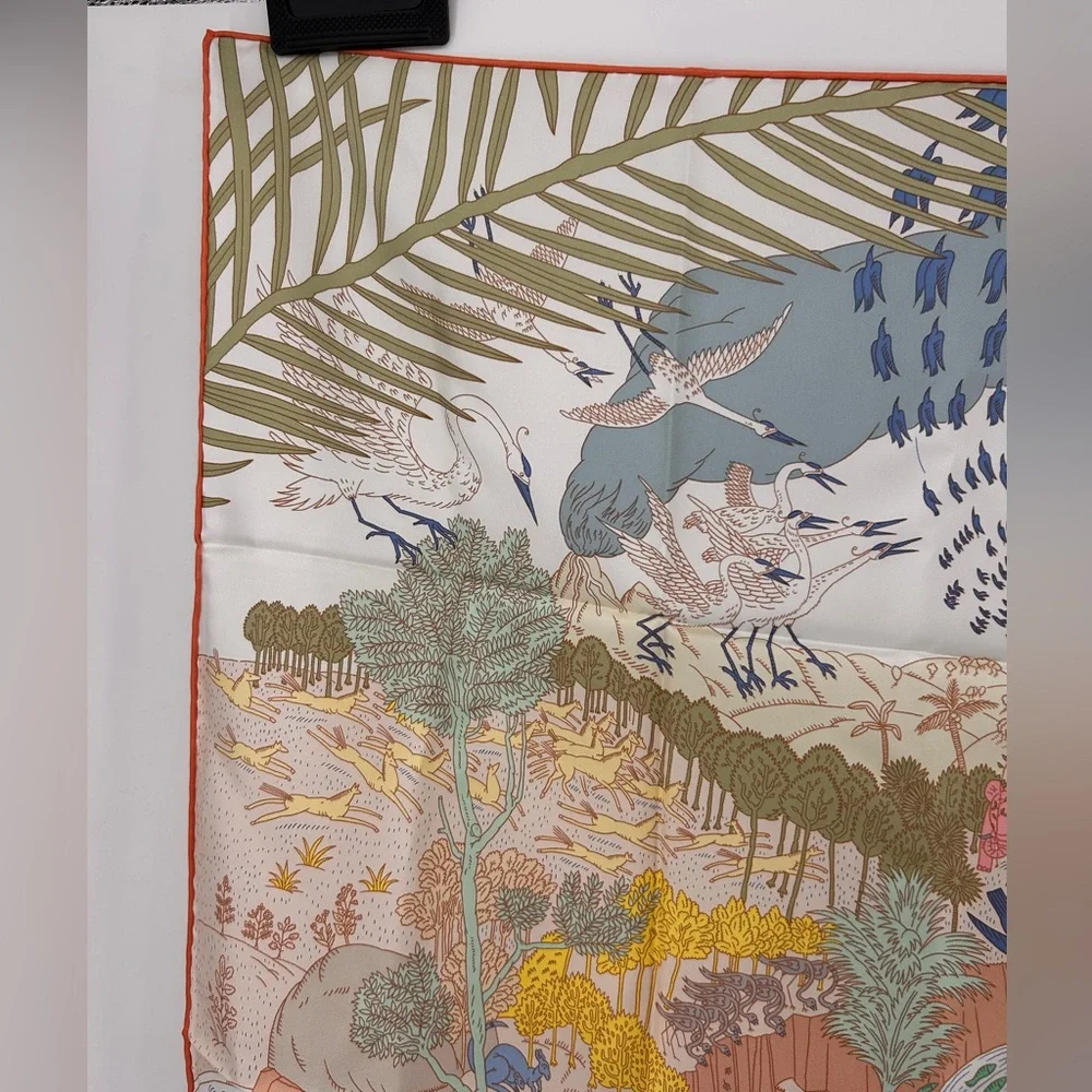 Hermes Carré 90 Le Carnaval des Animaux Carnival of the Animals Scarf Silk Nwt - Picture 4 of 16